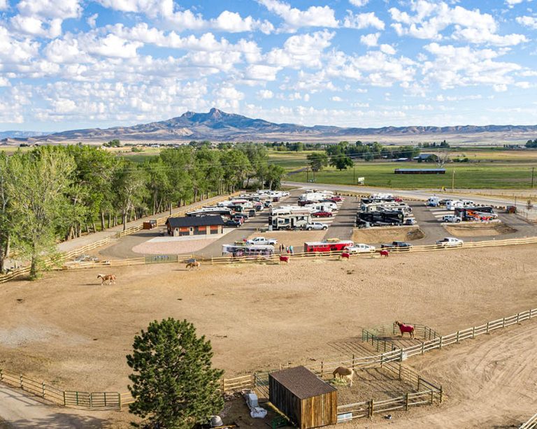 aerial photo of buffalo bluff rv park